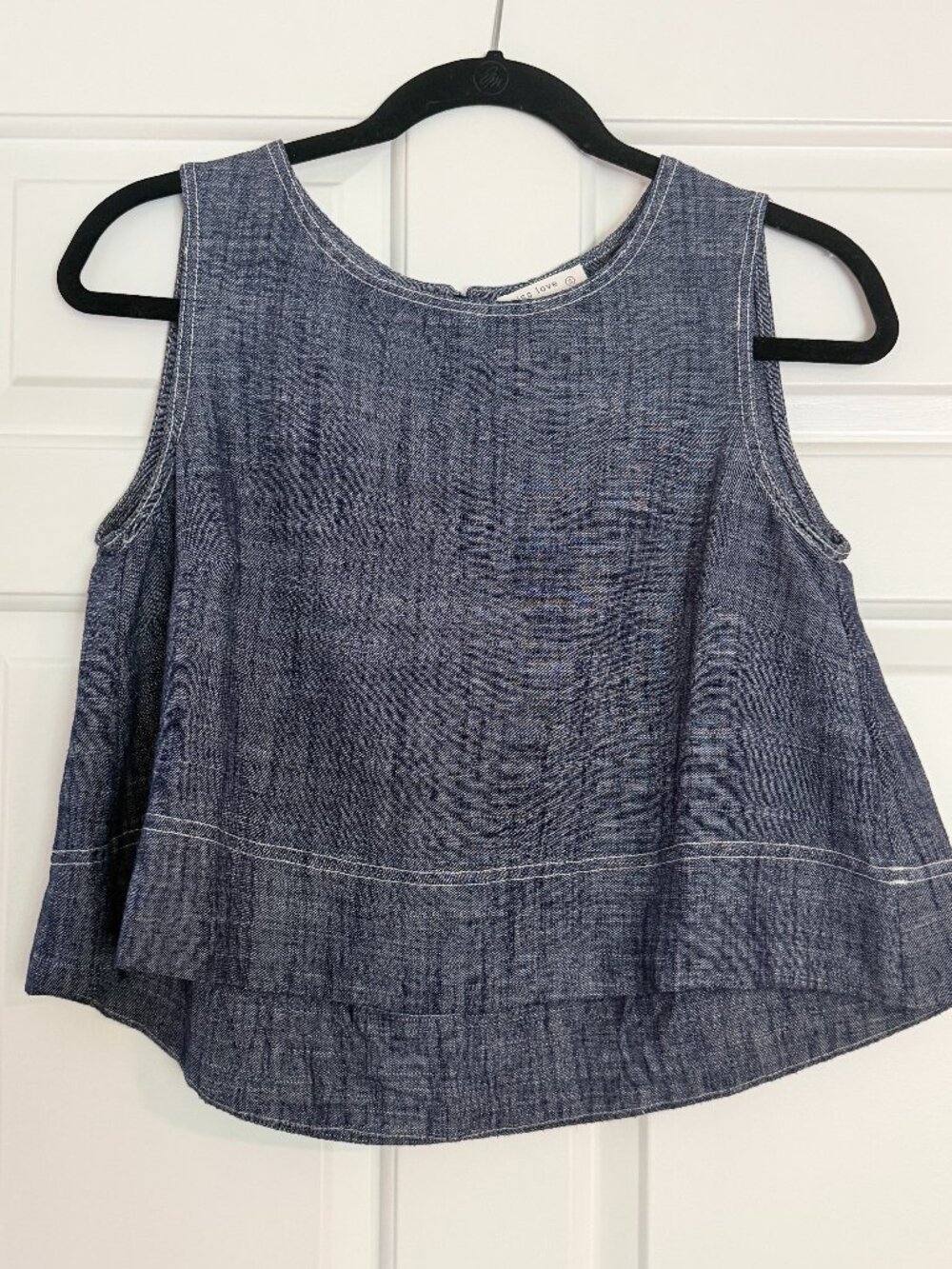 Chambray Linen Top